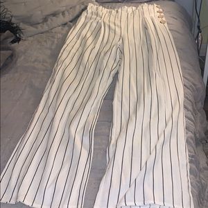 Stripped long pants
